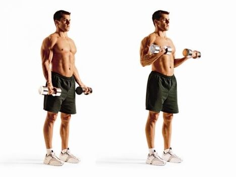 Levante o bíceps para perder peso